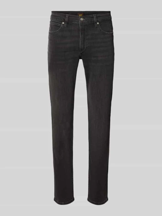 Zdjęcie produktu Jeansy o kroju slim fit z mieszanki bawełny model 'Luke' Lee Czarny