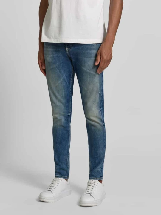 Zdjęcie produktu Jeansy o kroju slim fit z mieszanki bawełny model 'ONYX' Boss Ciemnoniebieski