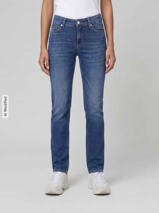 Zdjęcie produktu Jeansy o kroju slim fit z mieszanki bawełny model 'PIPER LONG' CAMBIO Jasnoniebieski
