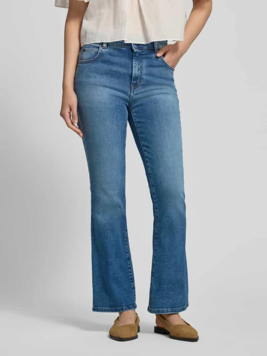 Zdjęcie produktu Jeansy o kroju slim fit z mieszanki bawełny model 'RAPALLO' Weekend Max Mara Jeansowy niebieski
