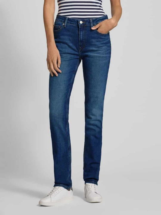 Zdjęcie produktu Jeansy o kroju slim fit z mieszanki bawełny Tommy Hilfiger Jeansowy niebieski