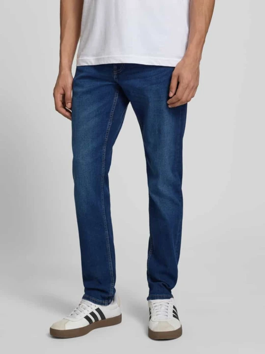 Zdjęcie produktu Jeansy o kroju slim fit z mieszanki bawełny z dodatkiem wiskozy model 'LOOM' Only & Sons Ciemnoniebieski