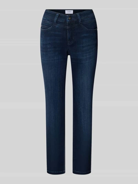 Zdjęcie produktu Jeansy o kroju slim fit z mieszanki wiskozy z domieszką bawełny i modalu model 'POSH' CAMBIO Ciemnoniebieski
