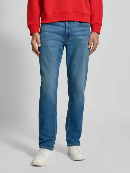 Zdjęcie produktu Jeansy w kroju slim fit z naszywką z logo model 'Clearwater' Calvin Klein Jeans Niebieski