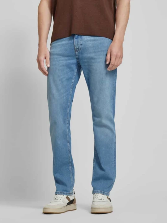 Zdjęcie produktu Jeansy o kroju slim fit z naszywką z logo model ‘Delaware’ Boss Jasnoniebieski