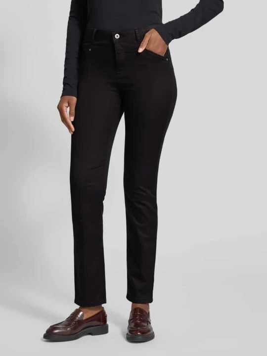 Zdjęcie produktu Jeansy o kroju slim fit z wpuszczanymi kieszeniami i kieszeniami z tyłu Christian Berg Czarny