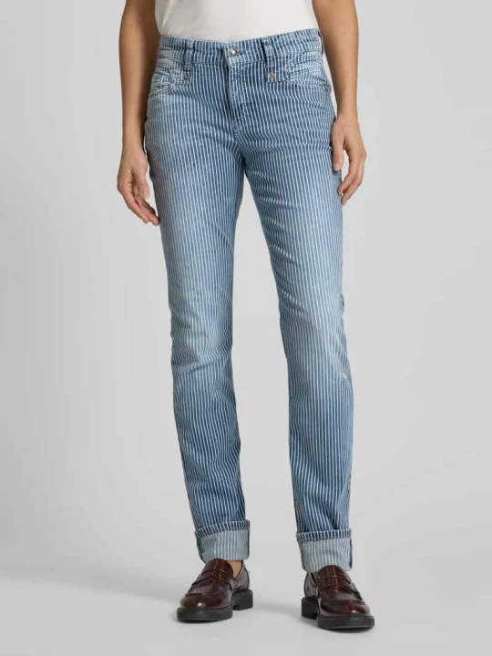 Zdjęcie produktu Jeansy o kroju slim fit z wpuszczanymi kieszeniami MAC Ciemnoniebieski