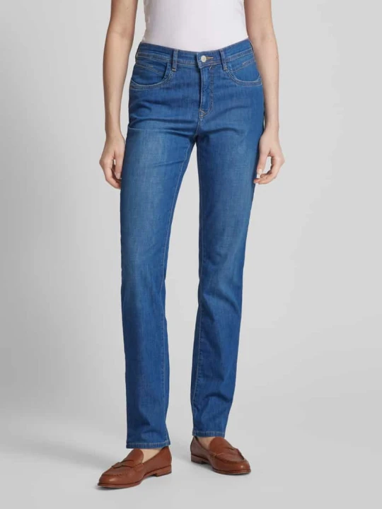 Zdjęcie produktu Jeansy o kroju slim fit ze szlufkami na pasek model ‘STYLE.MARY’ BRAX Niebieski