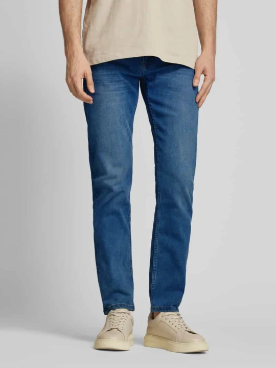 Zdjęcie produktu Jeansy o kroju slim fot z dodatkiem bawełny Tom Tailor Jeansowy niebieski