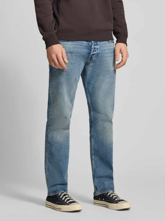 Zdjęcie produktu Jeansy o kroju slim tapered fit z wpuszczanymi kieszeniami model 'Streem' G-Star Raw Jeansowy niebieski