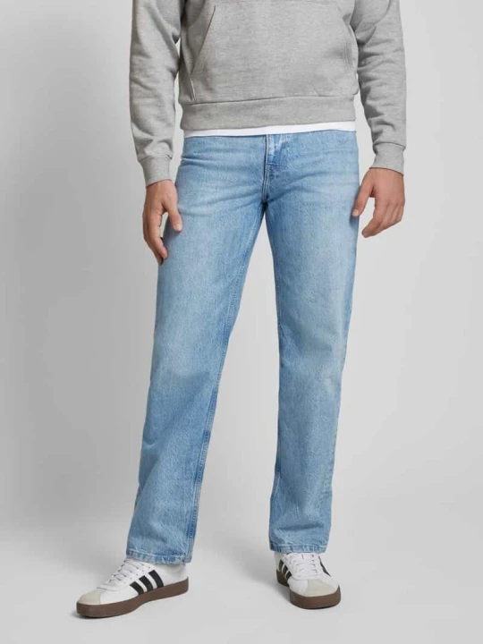Zdjęcie produktu Jeansy o kroju straight fit Essentials REVIEW Niebieski