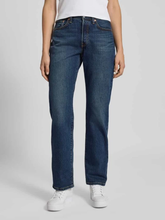 Zdjęcie produktu Jeansy o kroju straight fit model ‘501 CURVE COLD SUMMER’ Levi's Niebieski