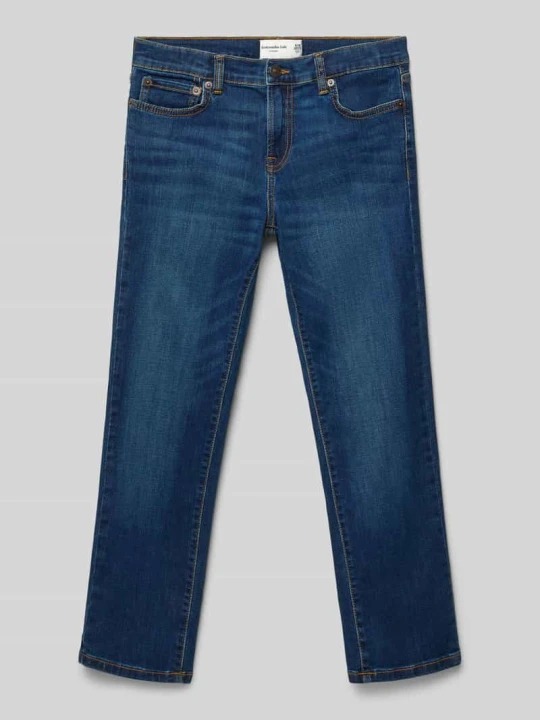 Zdjęcie produktu Jeansy o kroju straight fit w 5 kieszeni Abercrombie & Fitch Niebieski