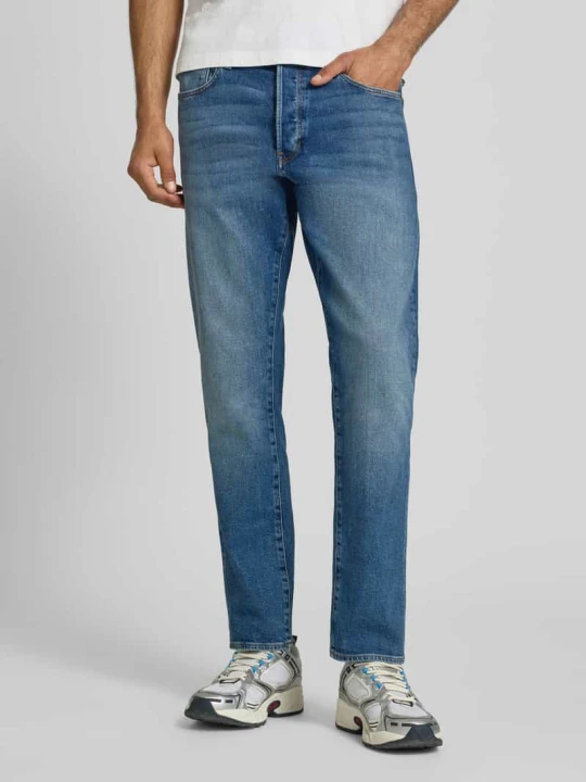Zdjęcie produktu Jeansy o kroju straight fit w 5 kieszeni G-Star Raw Jeansowy niebieski