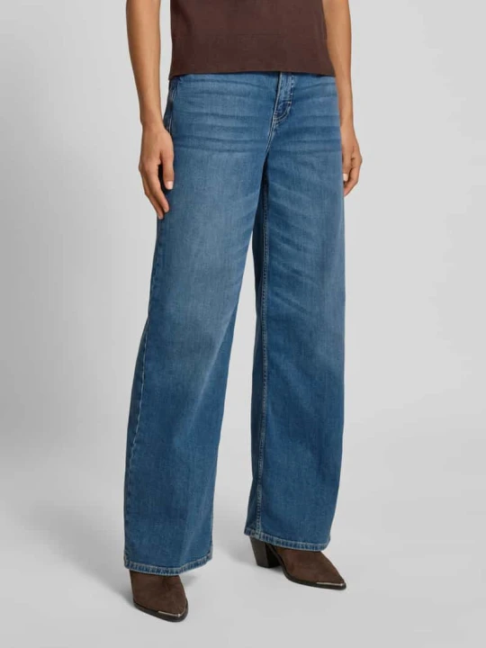 Zdjęcie produktu Jeansy o kroju straight fit w 5 kieszeni model 'Cellma' Someday Jeansowy niebieski