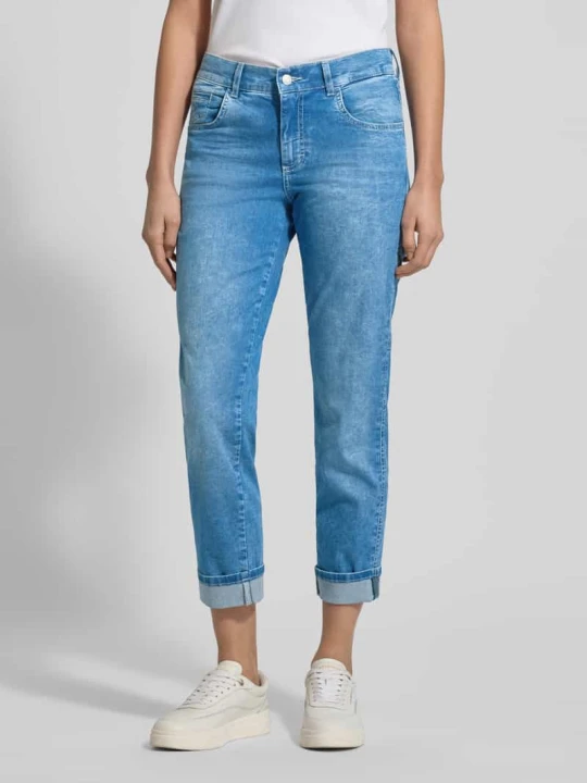 Zdjęcie produktu Jeansy o kroju straight fit w 5 kieszeni Model 'Darlene' Angels Jasnoniebieski