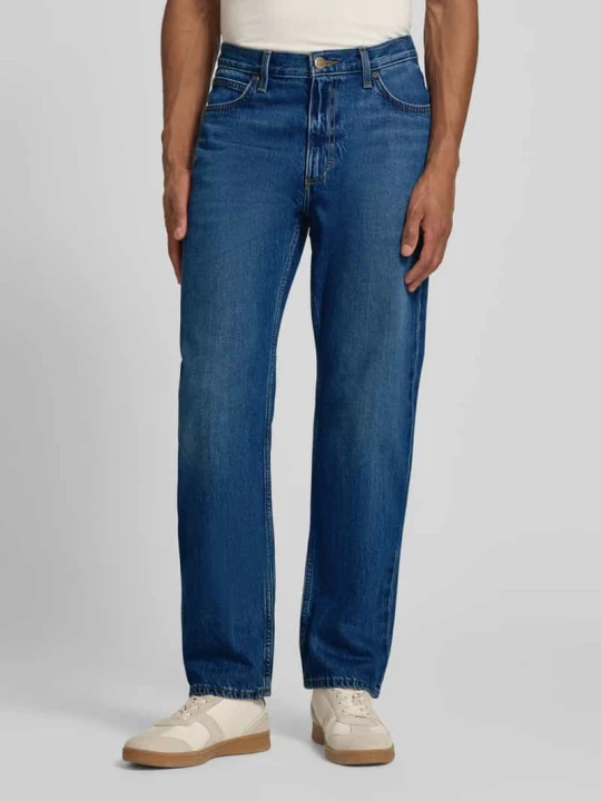 Zdjęcie produktu Jeansy o kroju straight fit w 5 kieszeni model 'WEST' Lee Jeansowy niebieski