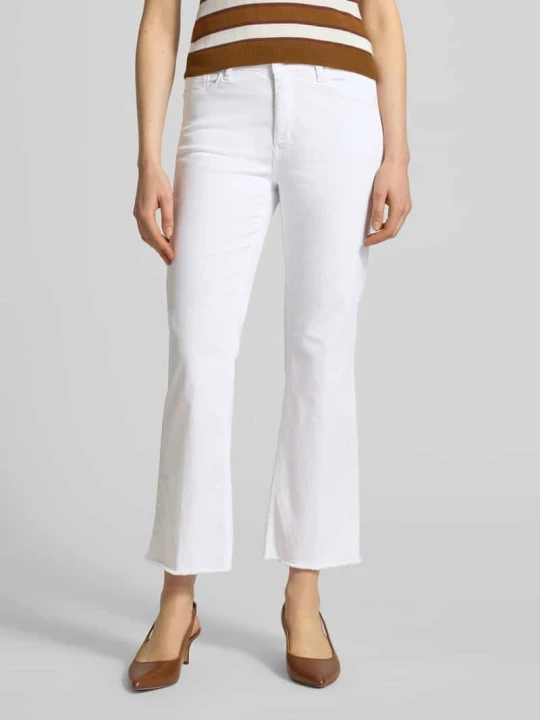 Zdjęcie produktu Jeansy o kroju straight fit w 5 kieszeni RAFFAELLO ROSSI Biały