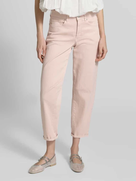 Zdjęcie produktu Jeansy o kroju straight fit w 5-kieszeniowym designie model 'Melly' Opus Różowy