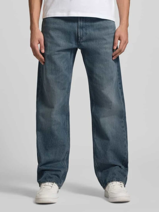 Zdjęcie produktu Jeansy o kroju straight fit w stylu 5 kieszeni Model 'Ash' Calvin Klein Jeans Średnioszary