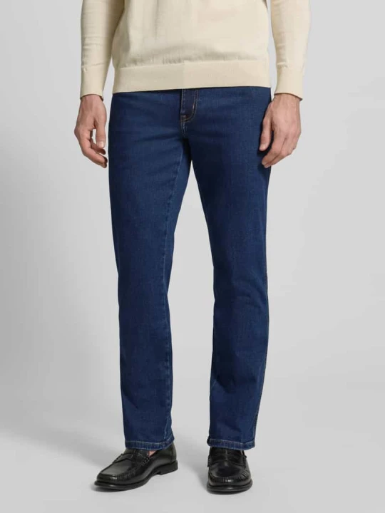 Zdjęcie produktu Jeansy o kroju straight fit w stylu 5-kieszeniowym model 'Texas' Wrangler Ciemnoniebieski