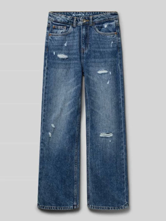 Zdjęcie produktu Jeansy o kroju straight fit z 5 kieszeniami Garcia Niebieski