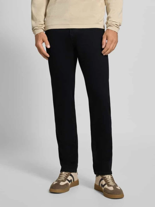 Zdjęcie produktu jeansy o kroju slim fit z 5 kieszeni MCNEAL Czarny