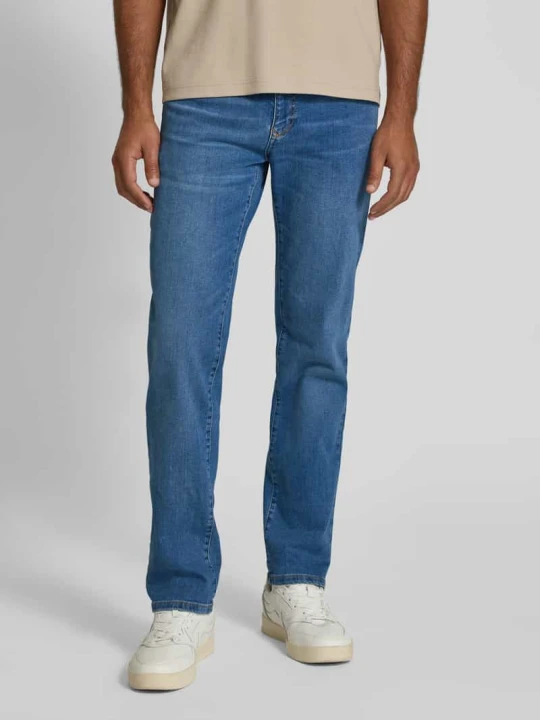 Zdjęcie produktu jeansy o kroju slim fit z 5 kieszeni MCNEAL Niebieski