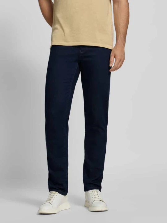 Zdjęcie produktu jeansy o kroju slim fit z 5 kieszeni MCNEAL Jeansowy niebieski