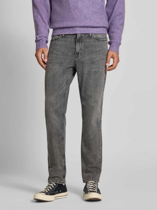 Zdjęcie produktu Jeansy o kroju straight fit z 5 kieszeniami model ‘CLARK’ Jack&Jones Średnioszary
