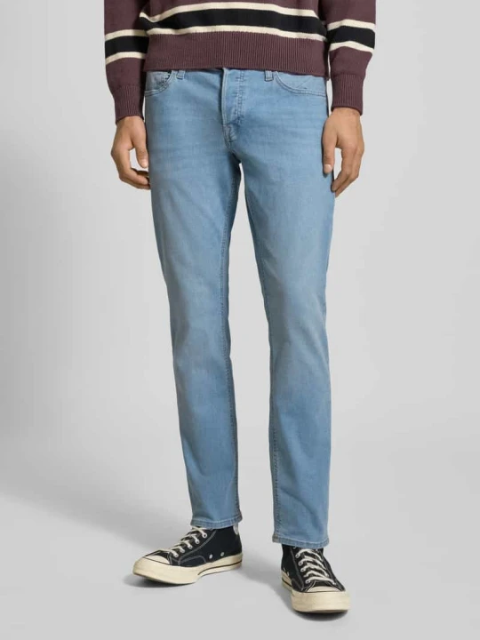 Zdjęcie produktu Jeansy o prostym kroju w 5 kieszeni Model 'Glenn' Jack&Jones Jasnoniebieski