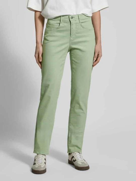 Zdjęcie produktu Jeansy o kroju straight fit z 5 kieszeniami model ‘MARY’ BRAX Miętowy