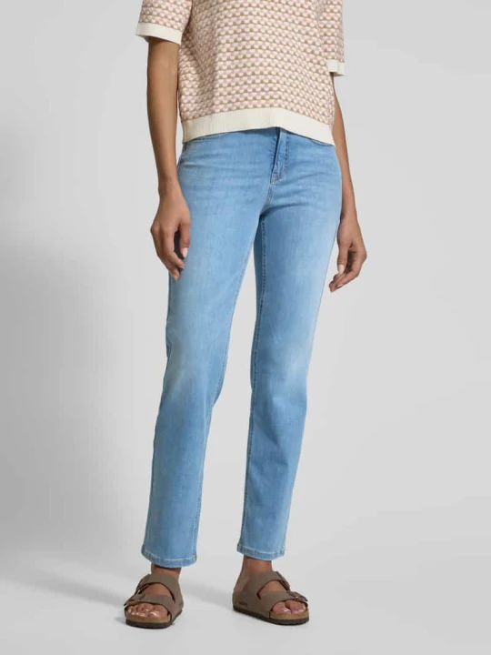 Zdjęcie produktu Jeansy o kroju straight fit z 5 kieszeniami model ‘Melly’ Opus Jasnoniebieski
