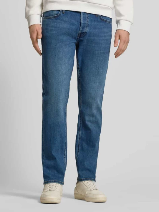 Zdjęcie produktu Jeansy Straight Fit w 5 kieszeni, model „Mike” Jack&Jones Ciemnoniebieski