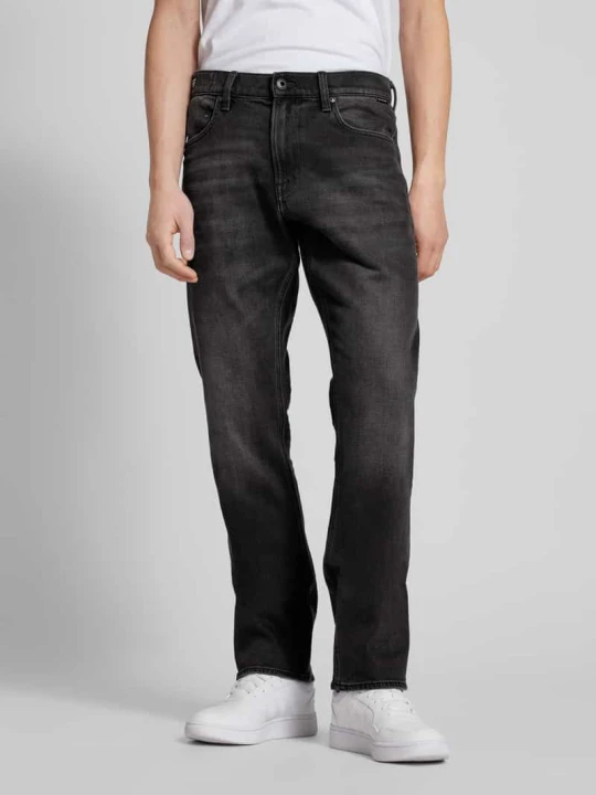 Zdjęcie produktu Jeansy o prostym kroju z mieszanki bawełny Model „Mosa” G-Star Raw Czarny