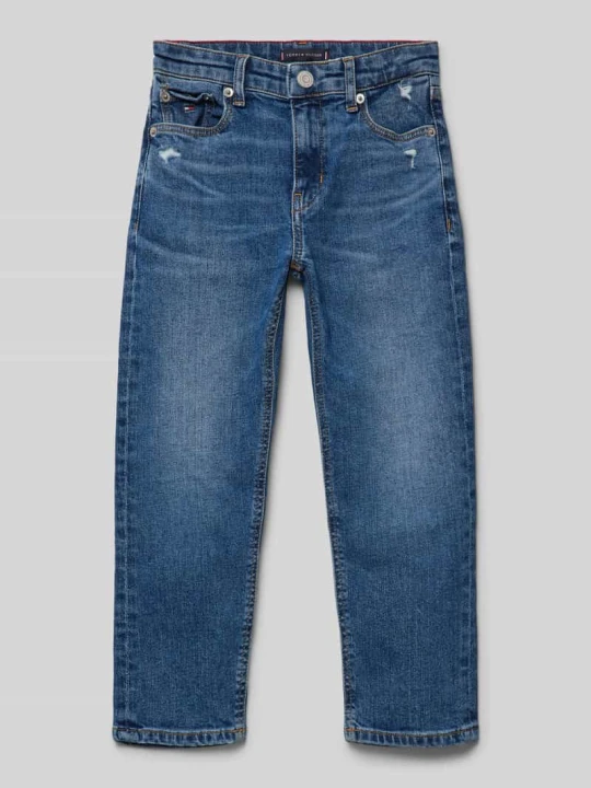 Zdjęcie produktu Jeansy o kroju straight fit z 5 kieszeniami model ‘SKATER’ Tommy Hilfiger Niebieski