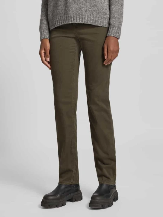 Zdjęcie produktu Jeansy o kroju straight fit z 5 kieszeniami model ‘STYLE.MARY’ BRAX Khaki