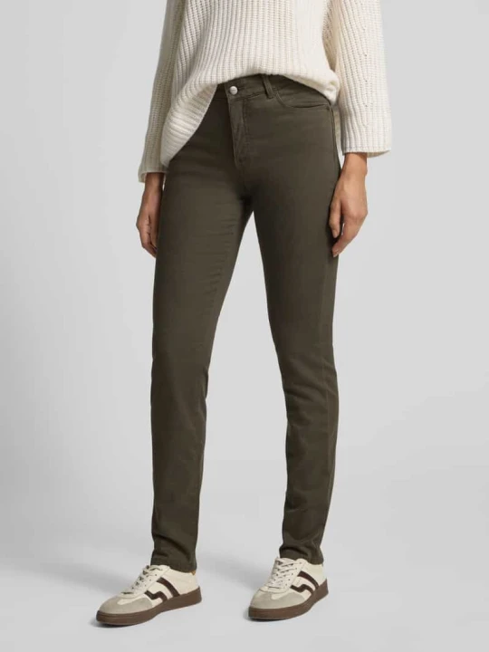 Zdjęcie produktu Jeansy o kroju straight fit z 5 kieszeniami model ‘STYLE.SHAKIRA’ BRAX Khaki