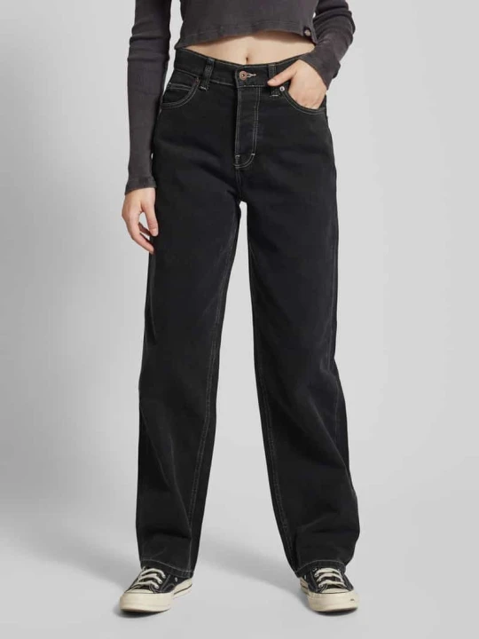 Zdjęcie produktu Jeansy o kroju straight fit z 5 kieszeniami model ‘THOMASVILLE’ Dickies Czarny