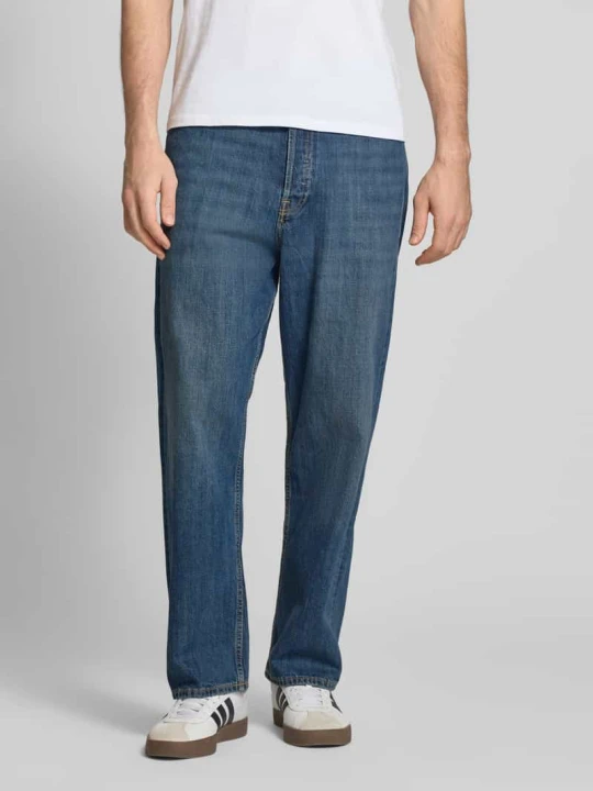 Zdjęcie produktu Jeansy o kroju straight fit z Bawełna Model 'ALEX ORIGINAL' Jack&Jones Ciemnoniebieski