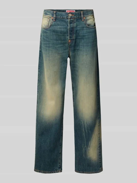 Zdjęcie produktu Jeansy o kroju straight fit z bawełny Kenzo Niebieski