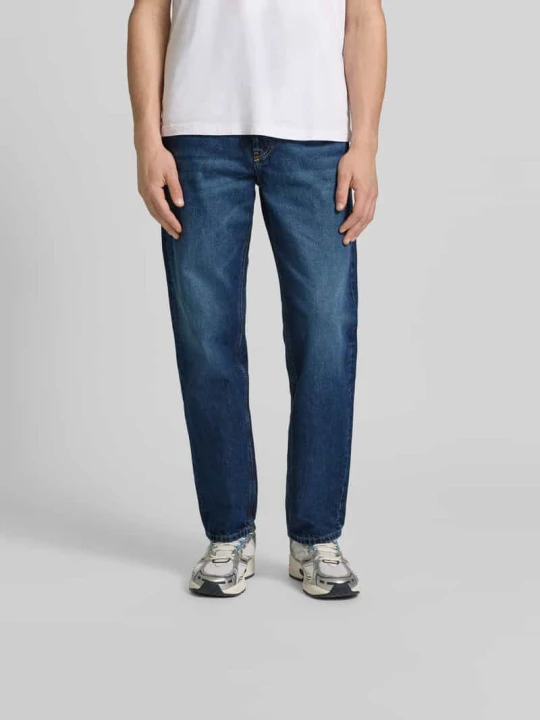 Zdjęcie produktu Jeansy o kroju straight fit z czystej bawełny Diesel Niebieski