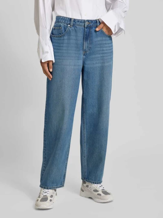 Zdjęcie produktu Jeansy o kroju straight fit z czystej bawełny ekologicznej z 5 kieszeniami Jake*s Jeansowy niebieski