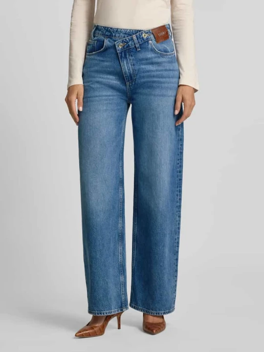 Zdjęcie produktu Jeansy o kroju straight fit z czystej bawełny Liu Jo Jeansowy niebieski