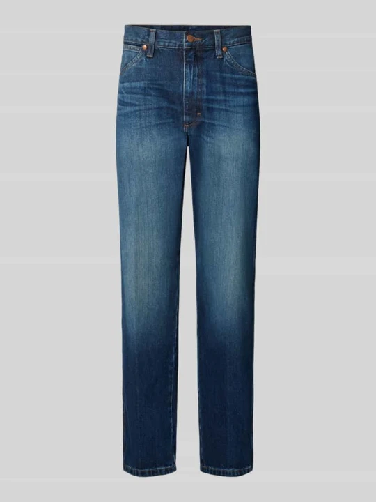 Zdjęcie produktu Jeansy o kroju straight fit z czystej bawełny model '13MWZ Cowboy' Wrangler Jeansowy niebieski