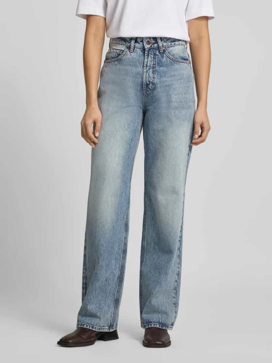 Zdjęcie produktu Jeansy o kroju prostym z czystej Bawełna Model '937_14' Hugo Jasnoniebieski