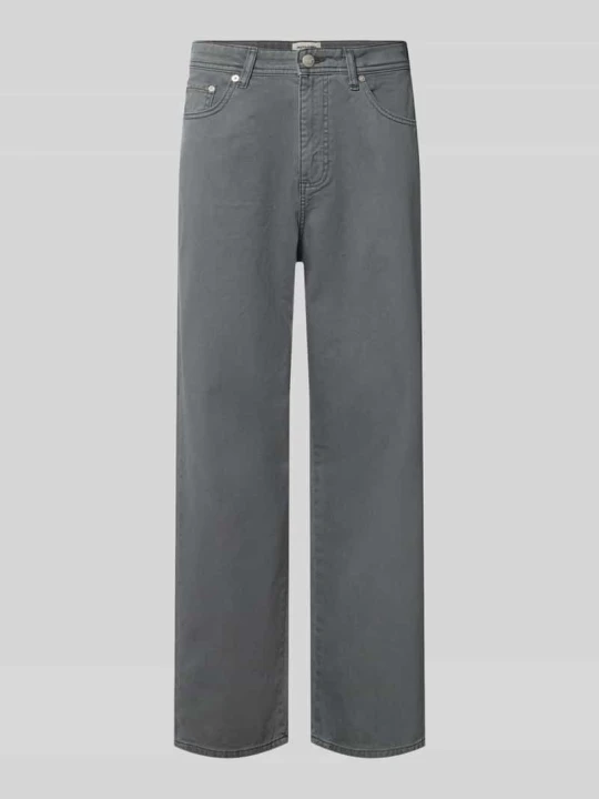Zdjęcie produktu Jeansy o kroju straight fit z czystej bawełny model 'ALEX ORIGINAL' Jack&Jones Antracytowy