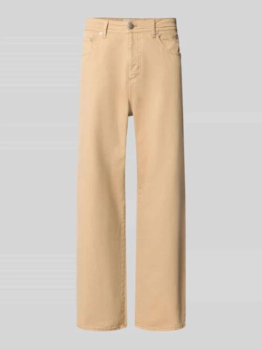 Zdjęcie produktu Jeansy o kroju straight fit z czystej bawełny model 'ALEX ORIGINAL' Jack&Jones Beżowy