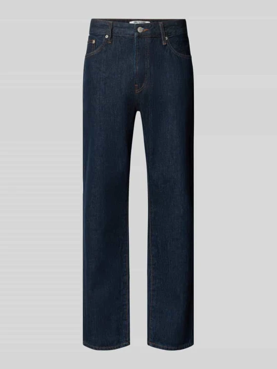 Zdjęcie produktu Jeansy o kroju straight fit z czystej bawełny model 'EDGE' Only & Sons Ciemnoniebieski