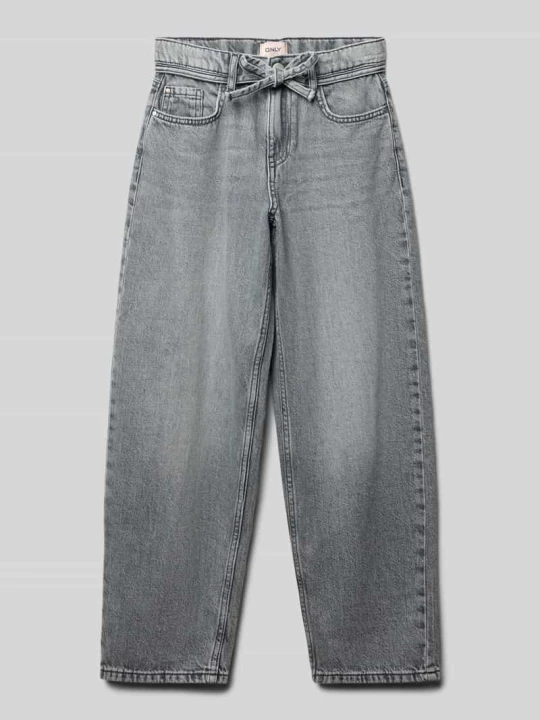 Zdjęcie produktu Jeansy o kroju straight fit z czystej bawełny model ‘GIANNA’ Only Średnioszary melanż